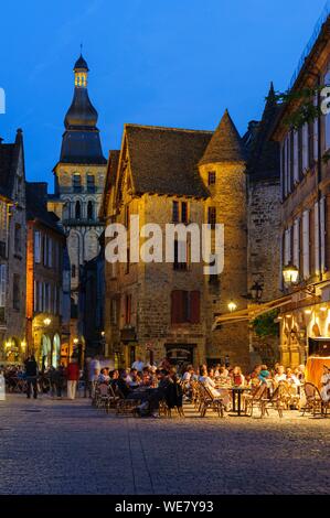 France, dordogne, Sarlat La canéda, cathédrale Saint Sacerdos, datée du 16e siècle Banque D'Images