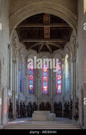 France, Nord, Bourbourg, Saint Jean Baptiste, le choeur de lumière, de travail conçu et réalisé par l'artiste anglais Sir Anthony Caro Banque D'Images