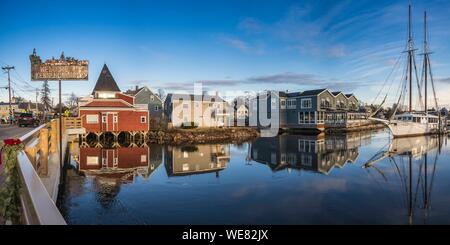 United States, Maine, Kennebunkport, village Harbour Banque D'Images