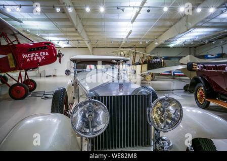 United States, Maine, Kennebunkport, Owls Head Transportation Museum, 1930 ère-Benz car Banque D'Images