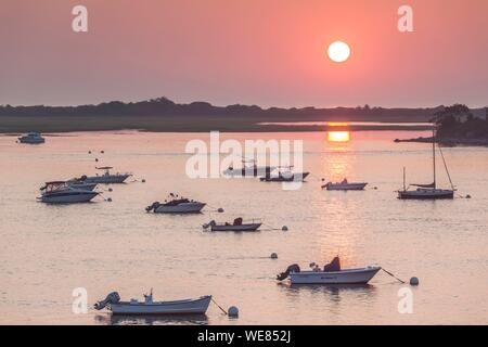 United States, New England, Massachusetts, Ipswich, aube sur Great Neck Banque D'Images