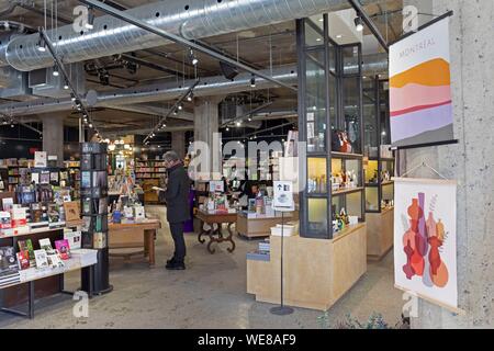 Canada, Québec, Montréal, le quartier de la ville de Verdun, la librairie de Verdun Banque D'Images