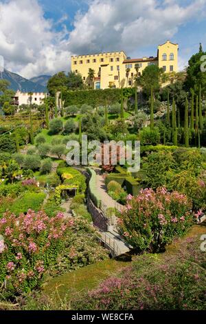 Italie, province autonome de Bolzano, Merano, jardins botaniques du château de Trauttmansdorff Banque D'Images