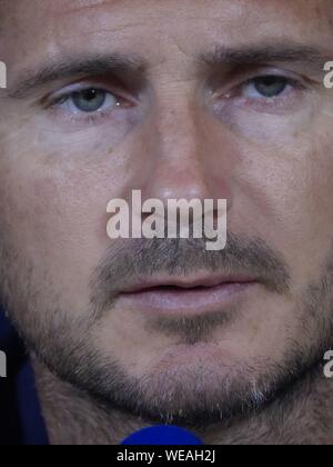 Cobham, Royaume-Uni. Août 30, 2019. Cobham, Surrey, UK., . Frank Lampard, Chelsea Football Club Manager traite les médias à propos de Chelsea's Premier League match contre Sheffield United FC à Stamford Bridge le samedi. 31st. Août, 2019 Crédit : Motofoto/Alamy Live News Banque D'Images
