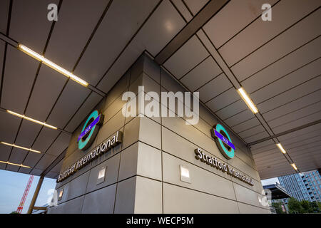 Emplacement Hackney & Stratford dans l'Est de Londres Photographie Banque D'Images