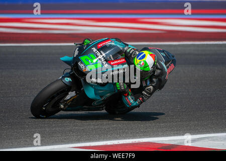 Misano Adriatico, Italie, 30 août 2019, 21 FRANCO MORBIDELLI PETRONAS SRT YAMAHA au cours de Test Officiel MotoGP à Misano Adriatico (RN) 2019 - MotoGP - Credit : LPS/Alessio Marini/Alamy Live News Banque D'Images