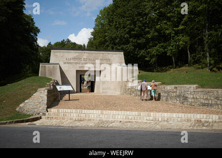 Tranchee des Baionnettes. Tranchée des Baïonnettes. Verdun. France Banque D'Images