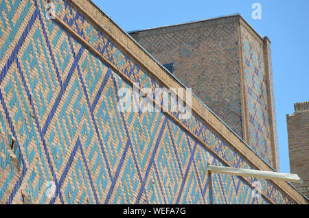 Le complexe du Registan, à Samarkand, Ouzbékistan, un exemple impressionnant de l'architecture islamique classique Banque D'Images