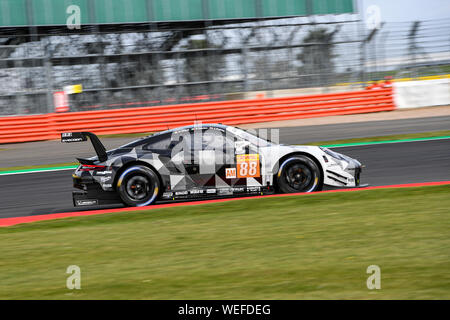 TOWCESTER, Royaume-Uni. Août 30, 2019. DEMPSEY RACING-proton (DEU) - Porsche 911 RSR : Thomas Preining (AUT) G TBA TBA lors des Essais Libres 1 du FIA World Endurance Championship avec 4 heures au circuit de Silverstone Silverstone vendredi, 30 août 2019 en Angleterre, de TOWCESTER. Credit : Taka G Wu/Alamy Live News Banque D'Images