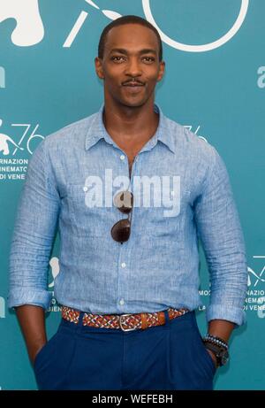 Venise, Italie. 30 Aug 2019. Anthony Mackie assiste à la photocall de 'Seberg' pendant le 76e Festival du Film de Venise au Palazzo del Casino sur le Lido de Venise, Italie, le 30 août 2019. | conditions dans le monde entier : dpa Crédit photo alliance/Alamy Live News Banque D'Images