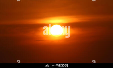 Coucher du soleil sont comme la peinture de Dieu dans le ciel Banque D'Images