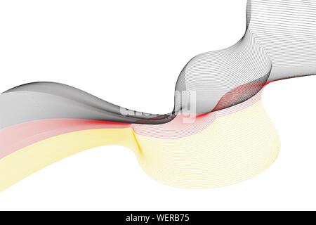 Arrière-plan de brandir le drapeau de l'Allemagne. Vector illustration. Eps10 Illustration de Vecteur