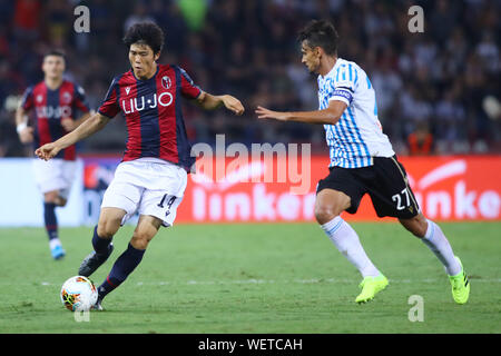 Bologne, Italie. Août 30, 2019. Championnat d'Italie de football Serie A match 2020 vs 2019 Bologne Spal TAKEHIRO TOMIYASU (FC Bologne) Credit : Filippo Rubin/Alamy Live News Banque D'Images