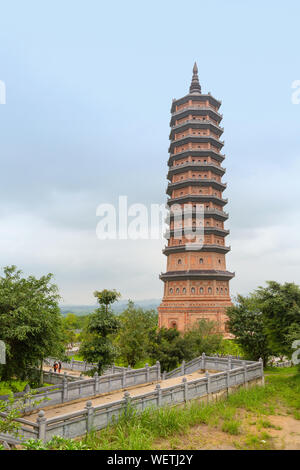 La Pagode Bai Dinh au Temple de Bai Dinh complexe spirituel et culturel, province de Ninh Binh, Vietnam, Asie Banque D'Images