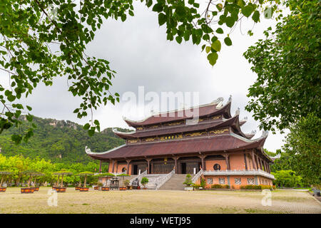 La Pagode Bai Dinh au Temple de Bai Dinh complexe spirituel et culturel, province de Ninh Binh, Vietnam, Asie Banque D'Images