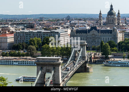 Budapest, Hongrie - le 11 août 2019 : paysage urbain de Budapest Banque D'Images