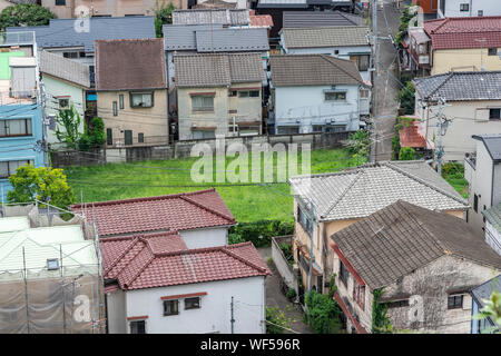 Espace ouvert, Osaka, Tokyo, Japon. Vue de l'Ecomusée Toshima Ville. Banque D'Images