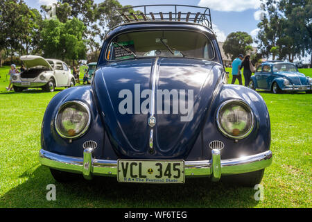 Voir les vieilles voitures Volkswagen d'Adélaïde, SA, Australie Banque D'Images