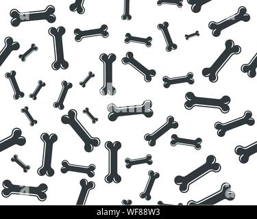 Icône vecteur d'os, chien de compagnie, l'icône d'investigation - Vector illustration Illustration de Vecteur