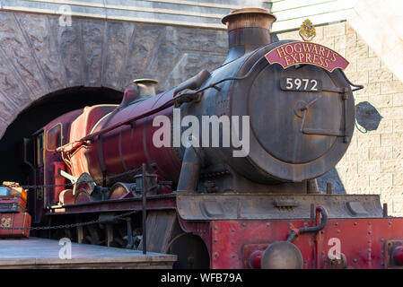 LA, USA - 2 novembre 2018 : Harry Potter Poudlard Express à Universal Studios Hollywood, LA, USA Banque D'Images