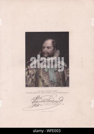 La plaque d'impression / livre de "Son Altesse Royale le Prince Augustus-Frederick, duc de Sussex'. Sixième fils de George III. Banque D'Images