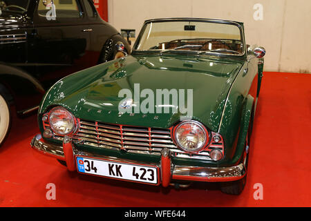 ISTANBUL, TURQUIE - 29 juin 2019 : Triumph affichage à Istanbul du Festival Automobile classique Banque D'Images