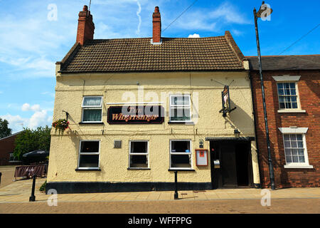 Le Wheatsheaf Pub, rue King, Southwell, Nottingham Banque D'Images