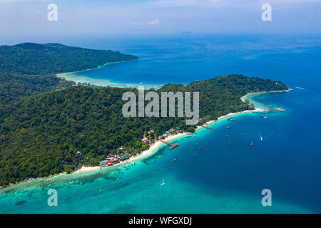 L'île de Pulau Perhentian Besar, Tenrengganu, Malaisie Banque D'Images