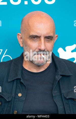 Gaspard Noe pose à l'appel de 'Photo' irréversible pendant le 76e Festival du Film de Venise au Palazzo del Casino sur le Lido de Venise, Italie, le 31 août 2019. | conditions dans le monde entier : dpa Crédit photo alliance/Alamy Live News Banque D'Images