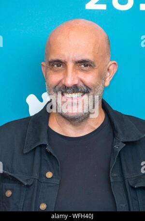 Gaspard Noe pose à l'appel de 'Photo' irréversible pendant le 76e Festival du Film de Venise au Palazzo del Casino sur le Lido de Venise, Italie, le 31 août 2019. | conditions dans le monde entier : dpa Crédit photo alliance/Alamy Live News Banque D'Images