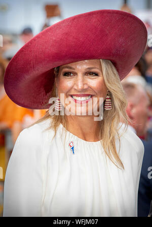 Terneuzen, Pays-Bas. Août 31, 2019. Le roi Willem-Alexander et Maxima La reine des Pays-Bas et le roi Philippe et la Reine Mathilde de Belgique assister à l'ouverture du 75e anniversaire de la libération à Terneuzen, Pays-Bas, 31 août 2019. Crédit : Patrick van Katwijk/ POINT DE VUE OUT |/dpa/Alamy Live News Banque D'Images