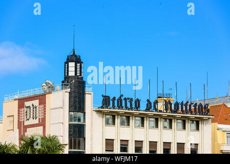 Siège d'un journal quotidien de Lisbonne appelé Diario de Noticias. Lisbonne, PORTUGAL Banque D'Images