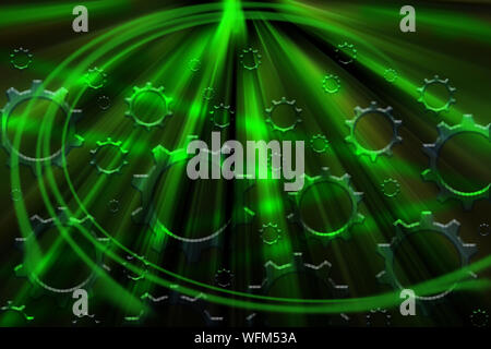 Cyber vert technologie historique. Concept novateur Banque D'Images