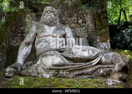 La Sculpture au xvie siècle Monster park de Bomarzo Banque D'Images