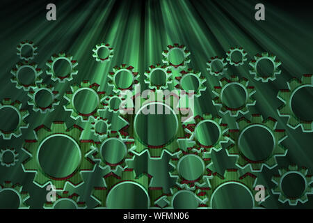 Cyber vert technologie historique. Concept novateur Banque D'Images