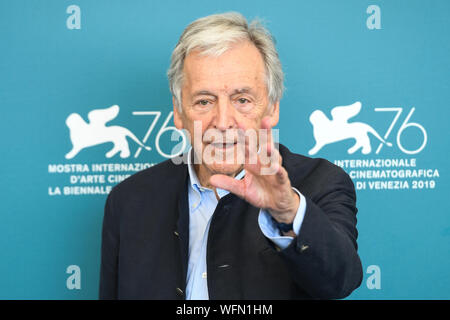 Venise, Italie - 31 août, 2019. Costa-Gavras assiste à un photocall au cours de la 76e Festival du Film de Venise au Palazzo del Cinema le 31 août 2019 à Venise, Italie. © Roberto Ricciuti/éveil/Alamy Live News Banque D'Images