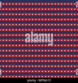 US flag couleur rouge,blue star stripes pattern transparente fond répétant -chiffon de tissu conçoit, l'arrière-plan, papier peint etc... Banque D'Images
