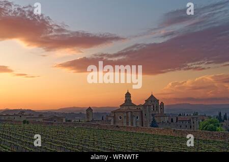 Espagne, Catalogne, province de Tarragone, Conca de Barbera, comarca Vimbodi, La ruta del Cister, monastère Santa Maria de Poblet, inscrite au Patrimoine Mondial de l'UNESCO Banque D'Images