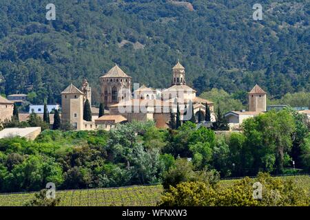 Espagne, Catalogne, province de Tarragone, Conca de Barbera, comarca Vimbodi, La ruta del Cister, monastère Santa Maria de Poblet, inscrite au Patrimoine Mondial de l'UNESCO Banque D'Images