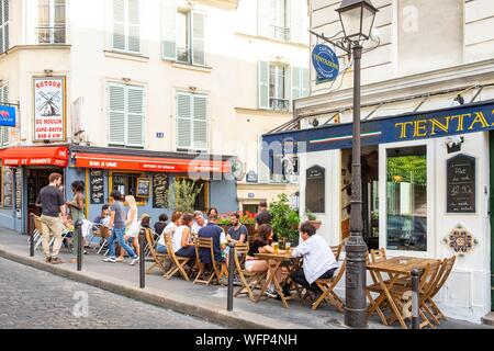 France, Paris, Rue Lepic Banque D'Images