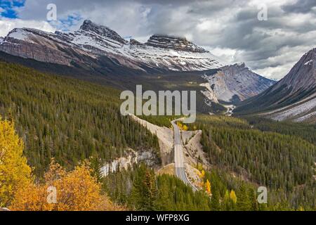 Le Canada, l'Alberta, Rocheuses canadiennes inscrites au Patrimoine de l'UNESCO, le parc national de Banff, près de la promenade des Glaciers Parker Ridge Banque D'Images