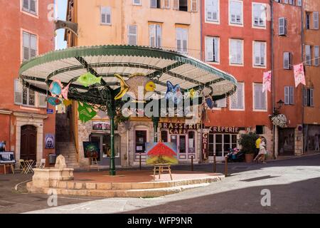 Grasse, Alpes-Maritimes, France, Place de la Poissonnerie Banque D'Images