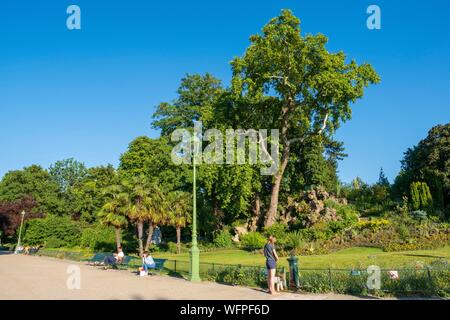 France, Paris, le Parc Monceau Banque D'Images