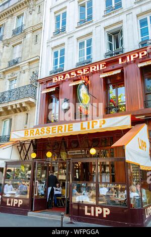 France, Paris, Saint Germain des Prés, la brasserie Lipp Banque D'Images