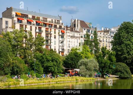 France, Paris, Parc Montsouris Banque D'Images