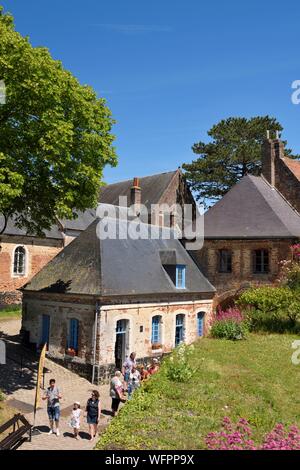 La France, Pas de Calais, Montreuil sur Mer, citadelle construite sous Charles le 10e et perfectionné par Vauban, l'entrée des gardes corps des Royal Castle Banque D'Images