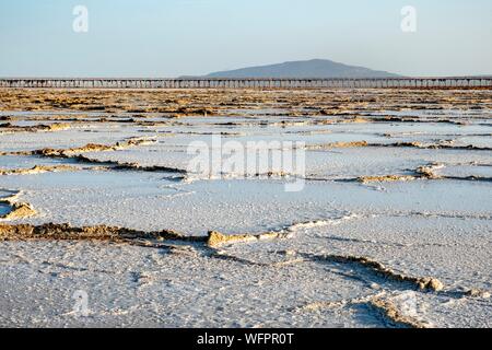 L'Éthiopie, l'état de l'afar, dépression Danakil, lac Karoum Banque D'Images