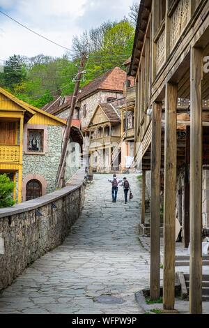 L'Arménie, région de Tavouche, Dilijan, thermal and Spa resort niché dans une région montagneuse et boisée, la préservation de l'habitat traditionnel dans la vieille ville Banque D'Images