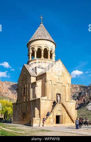 L'Arménie, région de Vayots Dzor, environs de Yeghegnadzor, vallée de l'Amaghou, monastère de Noravank, 14e siècle Surb Astvatsatsin church (Sainte Mère de Dieu) Banque D'Images