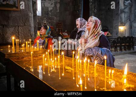 L'Arménie, région de Syunik, 9e siècle Monastère de Tatev Banque D'Images